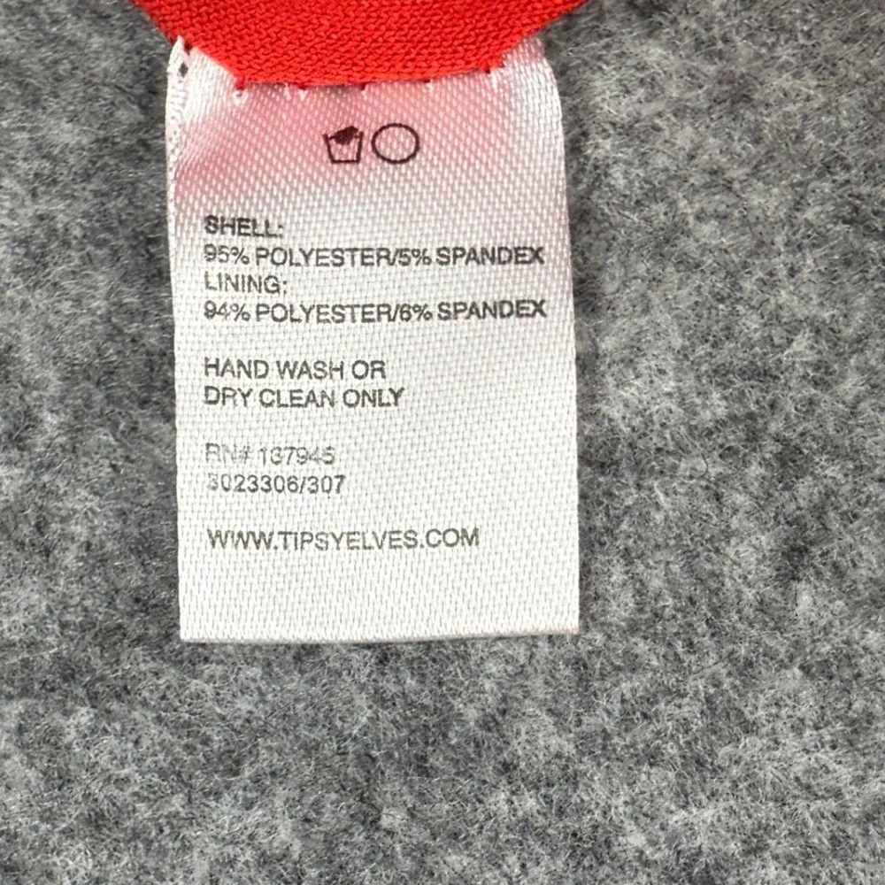 Tipsy Elves Womens Red Sequin‎ High Waisted Leggings Size Medium NWT TE-CWP322M